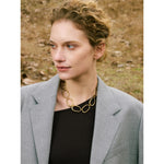 Colar feito à mão banhado a ouro