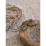 Colar com pingente pedra Ágata