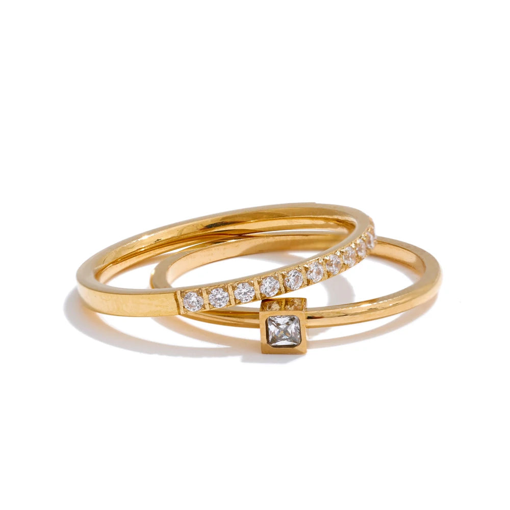 Conjunto anéis Dois Amores