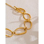 Colar feito à mão banhado a ouro