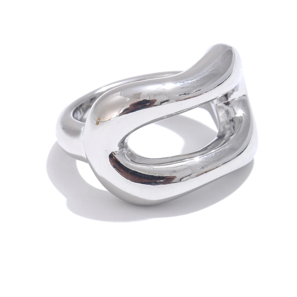 Anel geométrico oco