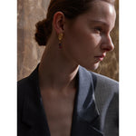 Brinco pedras artesanais francesas