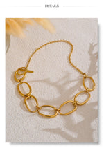 Colar feito à mão banhado a ouro