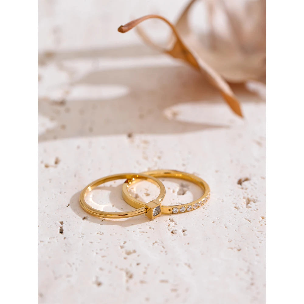 Conjunto anéis Dois Amores