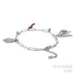 Colar com pingente em forma de coração