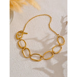 Colar feito à mão banhado a ouro